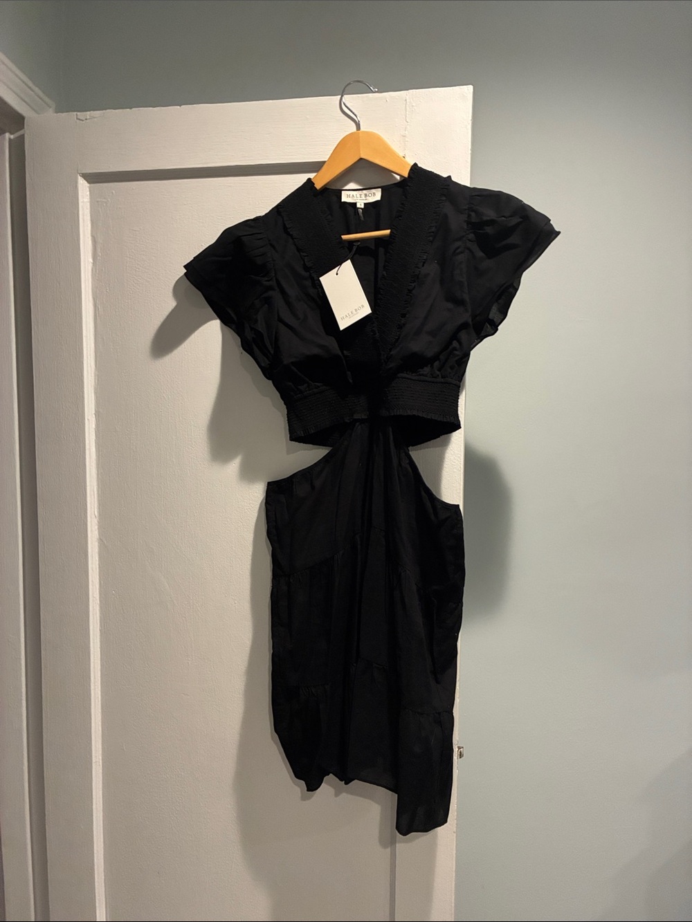 NWT HALE BOB Mel Solid Keyhole Dress